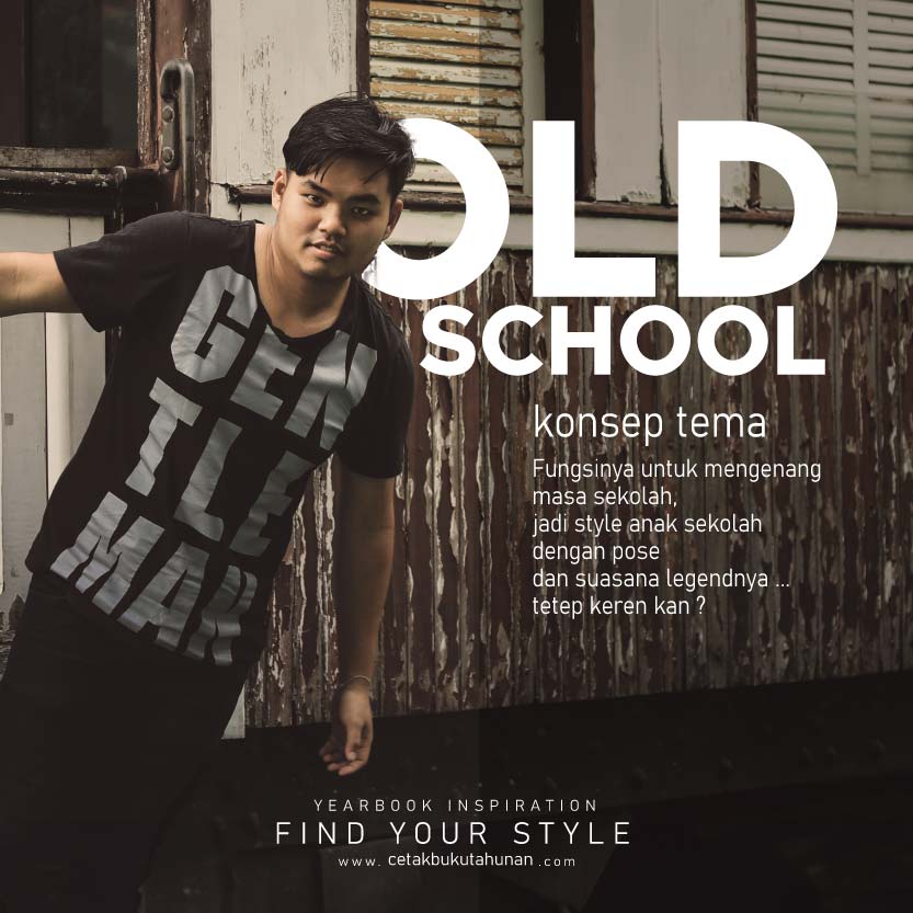 buku tahunan sekolah tua