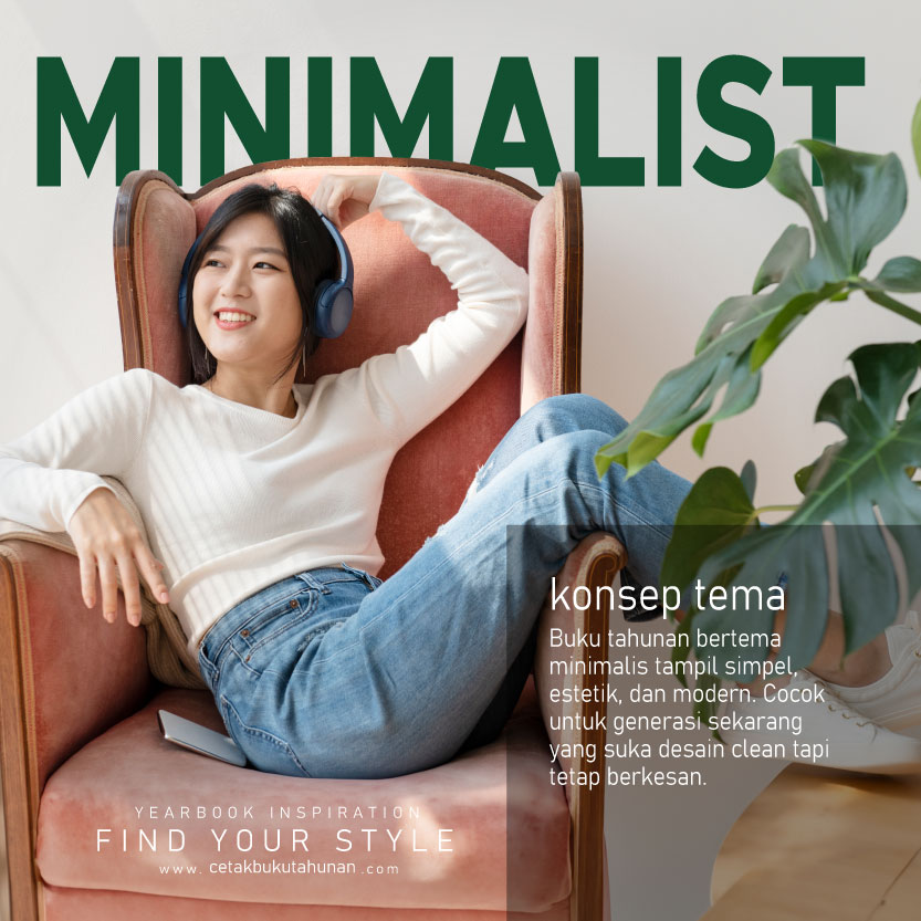 buku tahunan minimalis