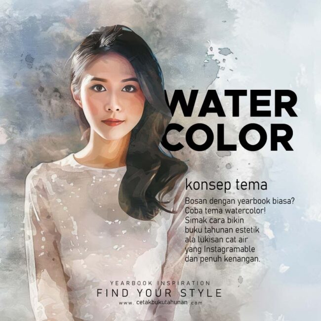 buku tahunan water color
