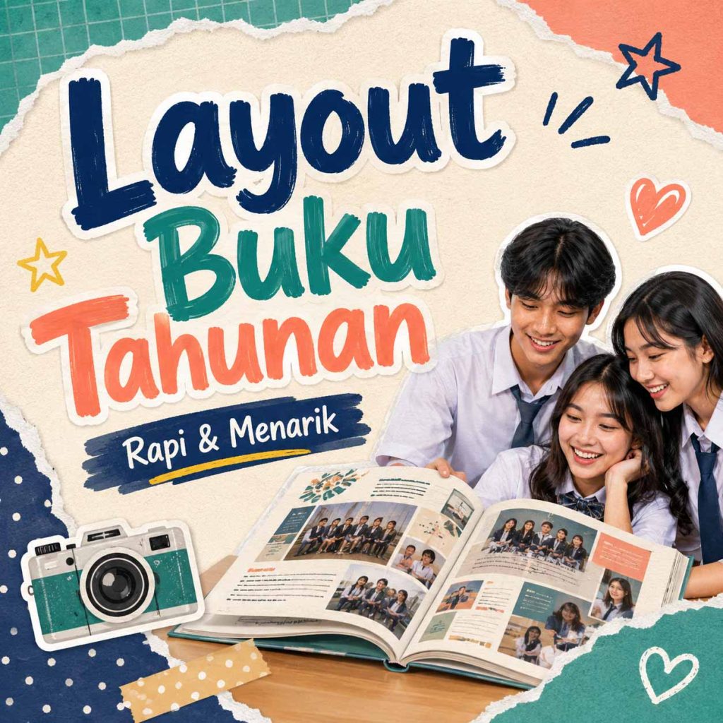 Layout Buku Tahunan yang Rapi dan Menarik