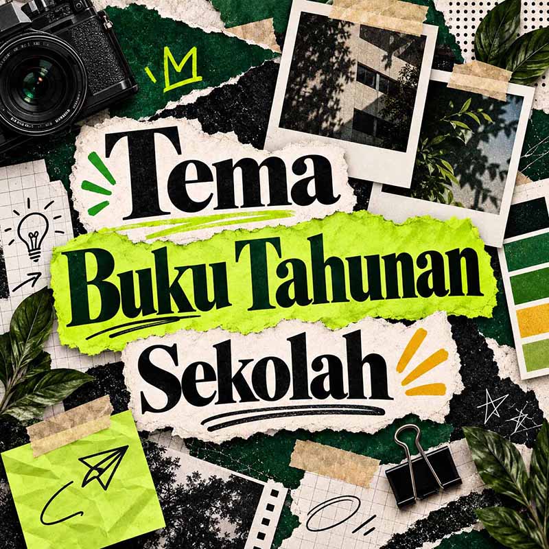 tema buku tahunan sekolah