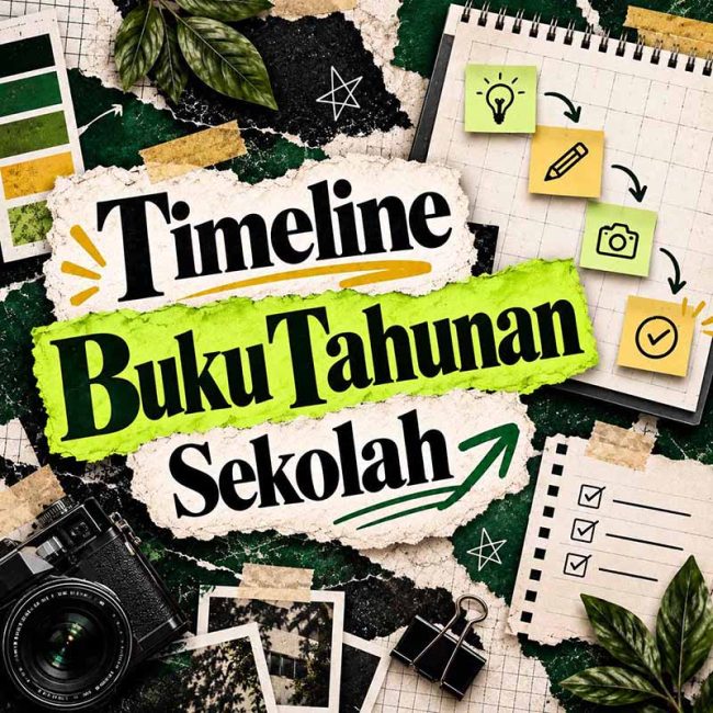 timeline buku tahunan sekolah